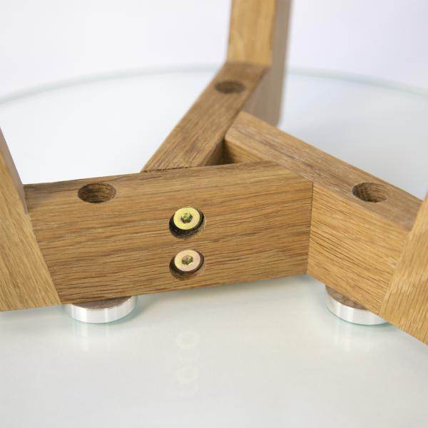 Beistelltisch Couchtisch Glas Rund 2 er Set Wohnzimmertisch - Palo24