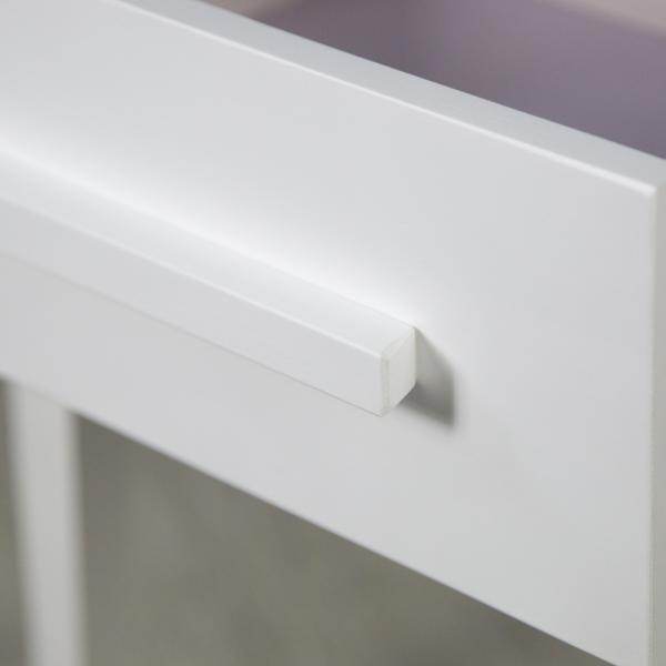 Nachttisch Nachtschrank weiss mit Schubalde - Palo24