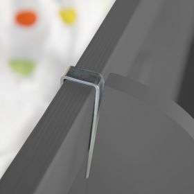 Einhängeregal Hängeregal Regal für Hochbett Kinder Grau Holz 1 Ablage