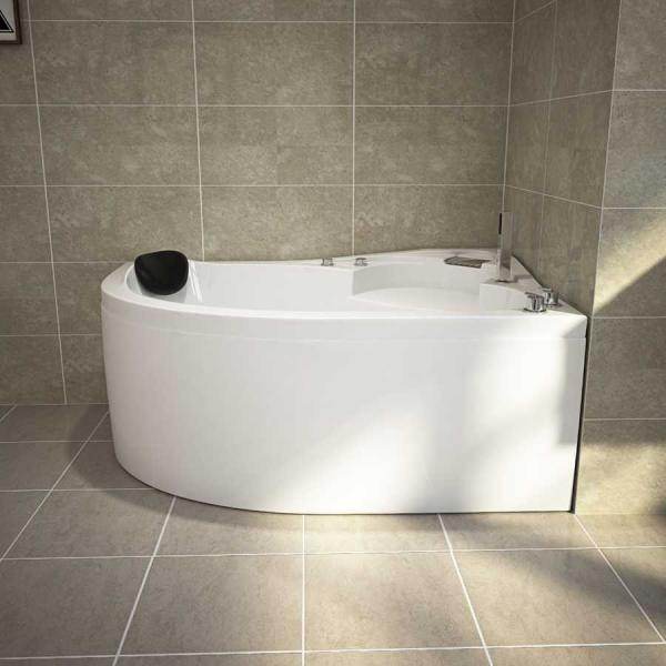 Eckwhirlpool Badewanne CAPRI 150cm x 100cm Links - Palo24