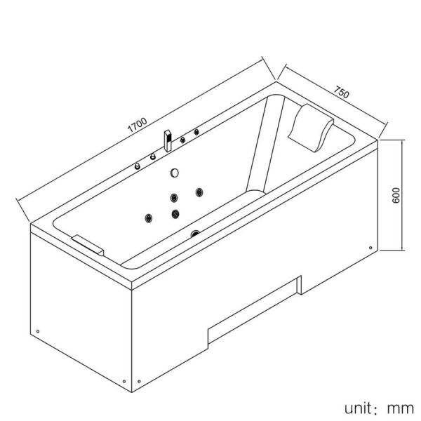 Whirlpool IOS 170x75 - Palo24