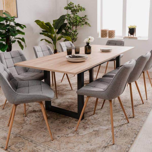 Esstisch Holztisch Massiv Ausziehbar Industrial Style - Palo24