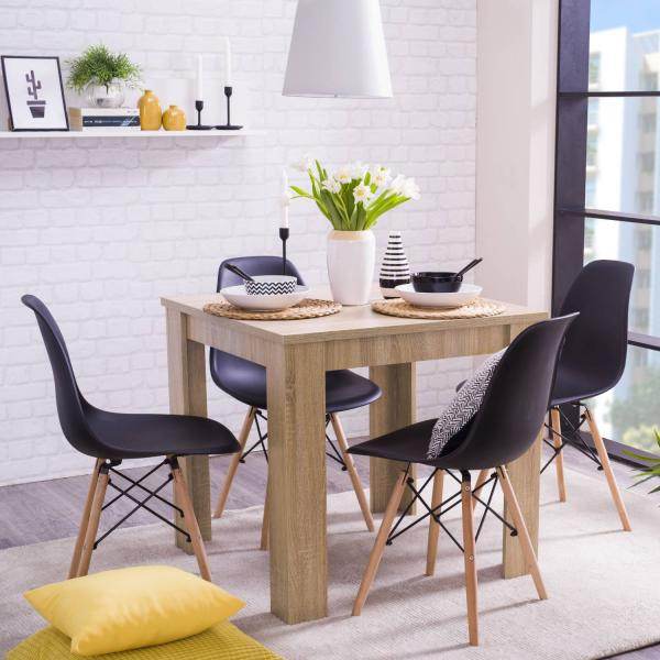 Esstisch Holztisch Küchentisch 80x80 cm Holz Massiv Eiche - Palo24