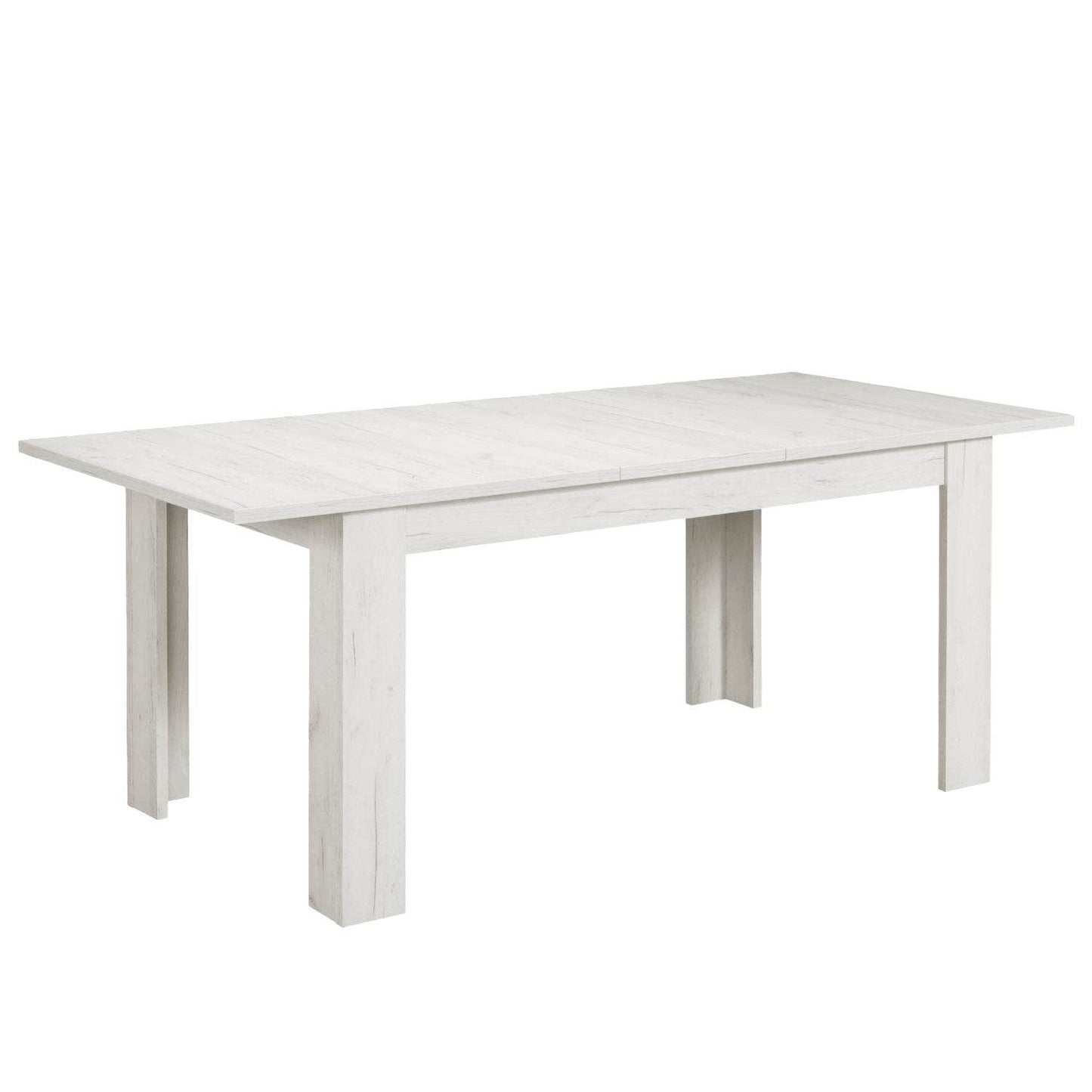 Esstisch mit 4 Stühlen Set Essgruppe Shabby Weiss 160x90 cm - Palo24