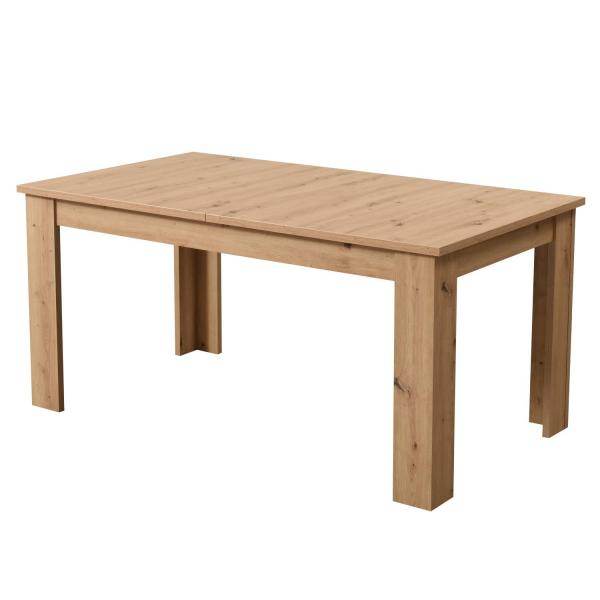 Esstisch ausziehbar Holztisch 160x90 cm Holz Massiv Eiche - Palo24
