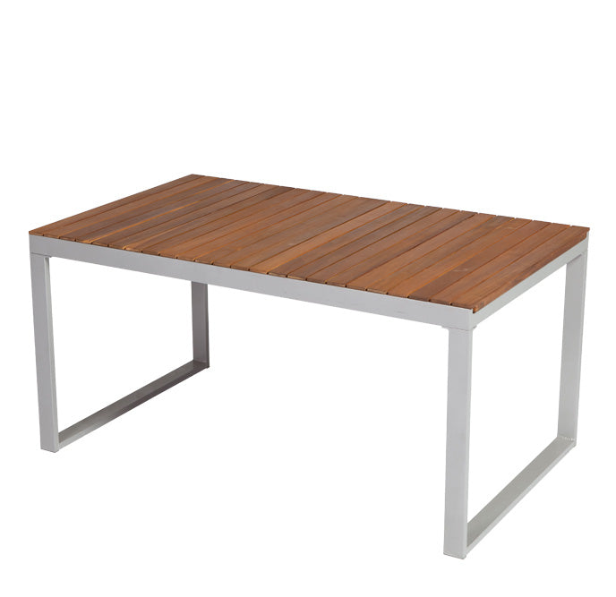 Ausziehtisch NAXOS 150/200x90cm, Alu + Akazie geölt, FSC®-zertifiziert