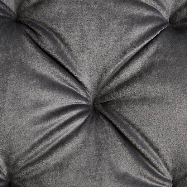 Polsterstuhl Samt Grau Modern Esszimmerstuhl Polstersessel Armlehnenstuhl - Palo24