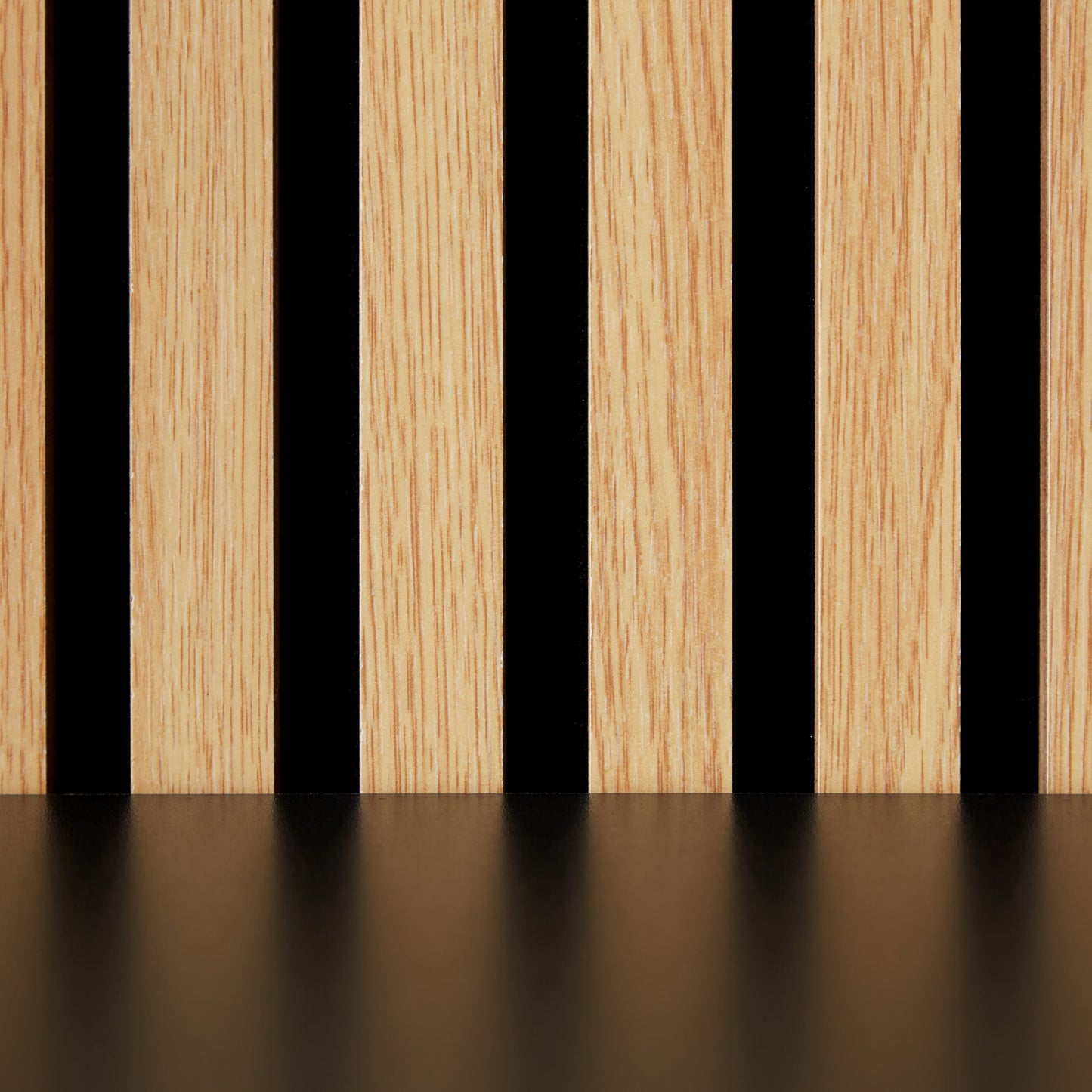 Akustikpaneele Wandpaneele 60 x 120 cm Natur Eiche Holz 3D Leisten - Palo24