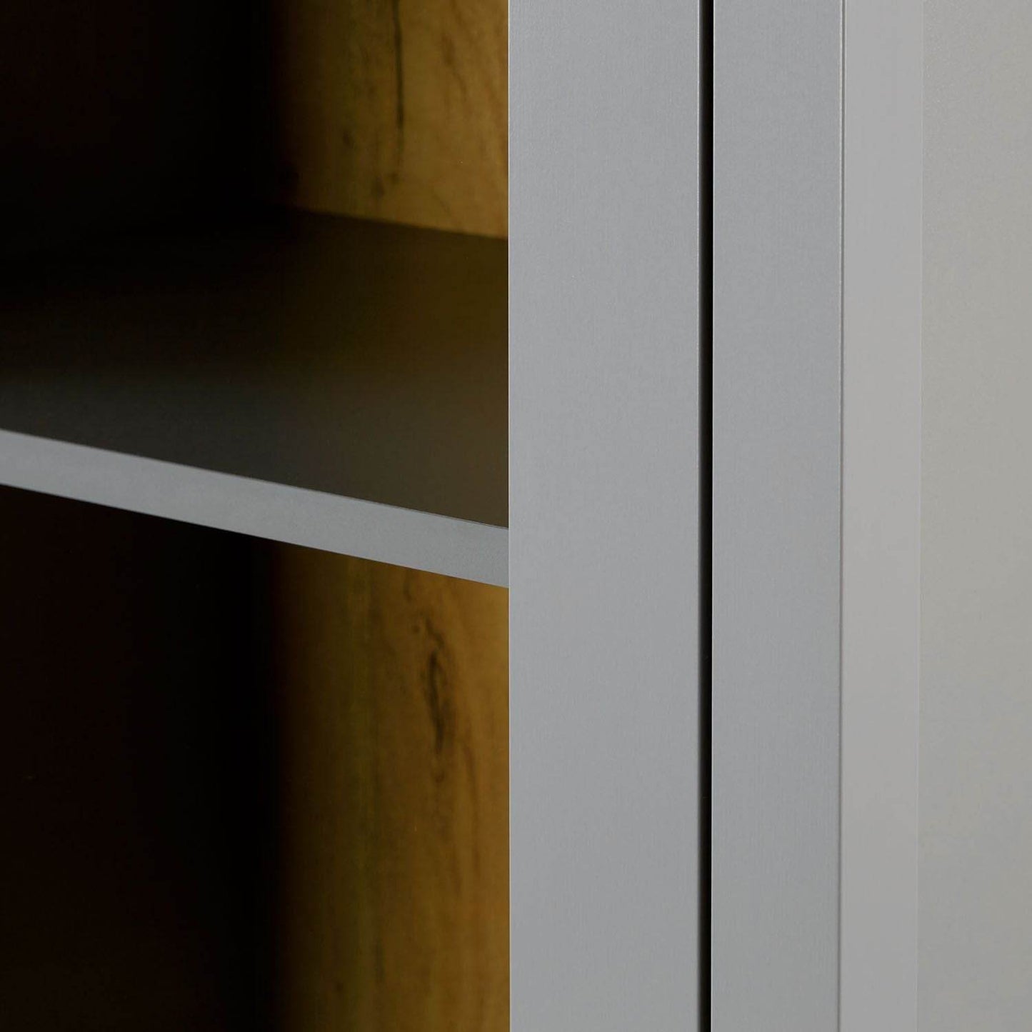 Vitrine Highboard Grau - Palo24