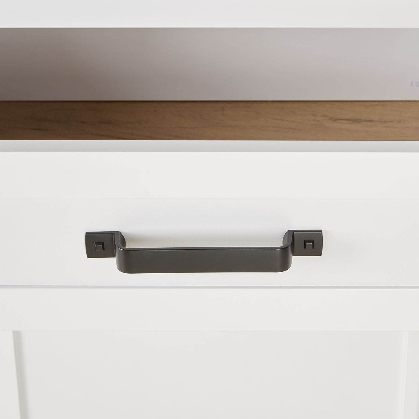 Vitrine Highboard Weiss Eiche - Palo24