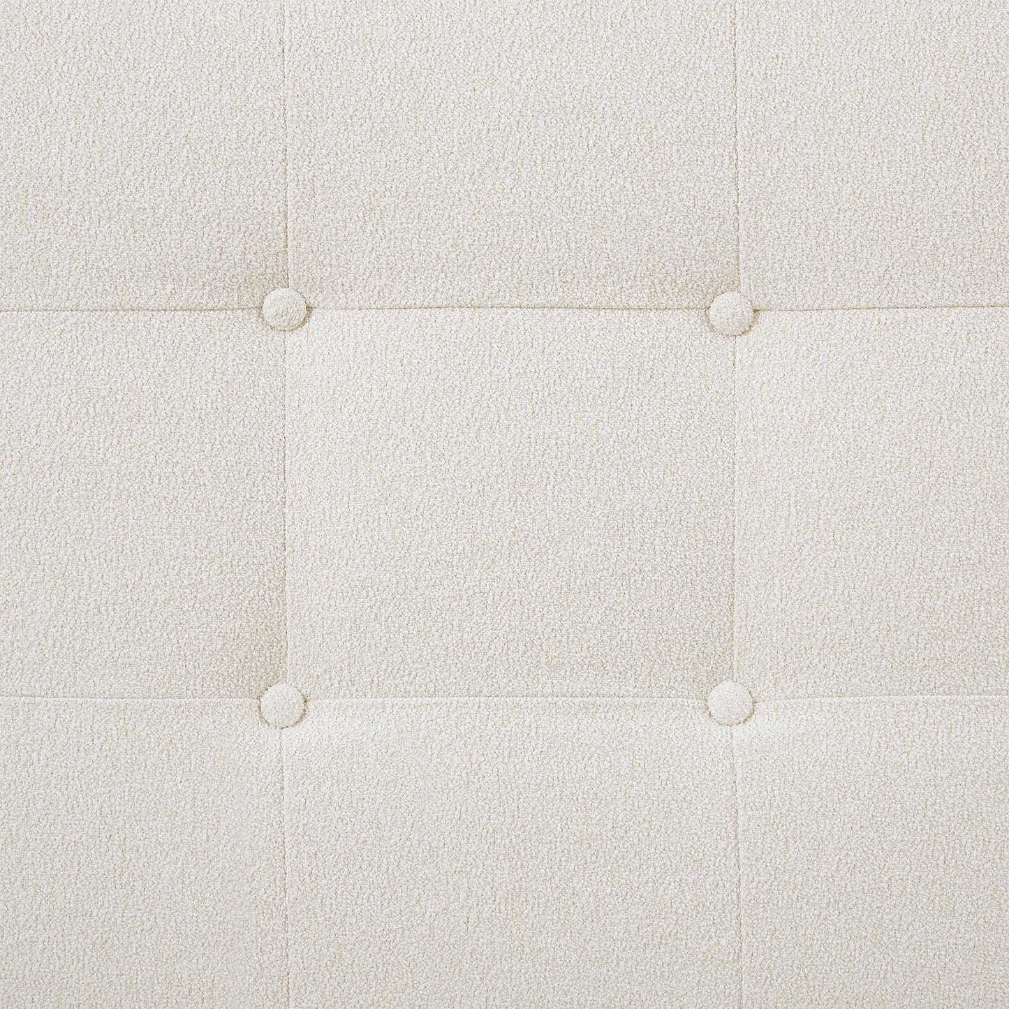 Polsterbett 140x200 cm Beige Bouclé | mit Lattenrost | mit Matratze | Doppelbett