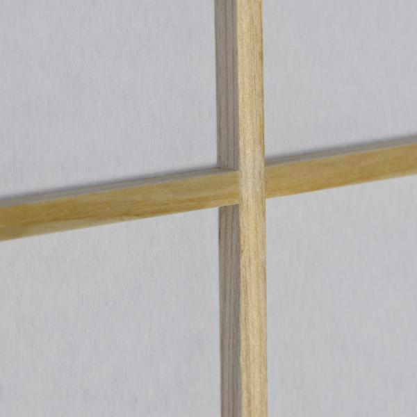 6 fach Holz Paravent Raumteiler natur - Palo24