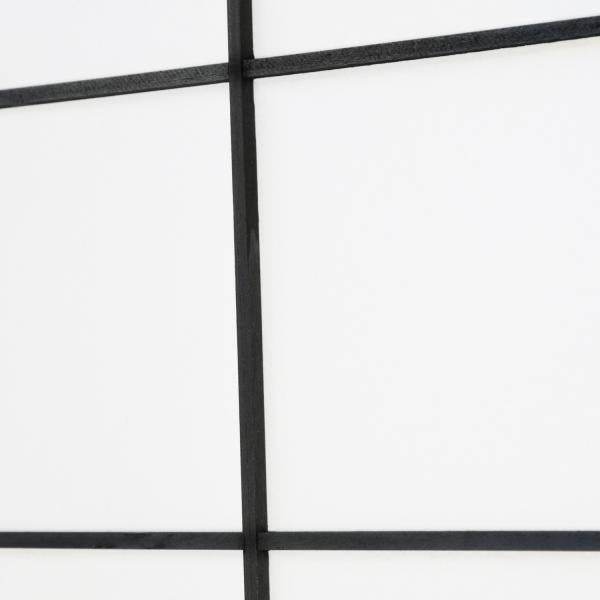 6 fach Holz Paravent Raumteiler schwarz - Palo24