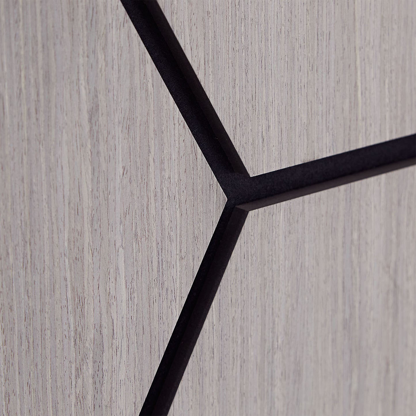 8er Set Akustikpaneele Wandpaneele Hexagon Wabe 76 x 62 cm Grau Holz 3D - Palo24