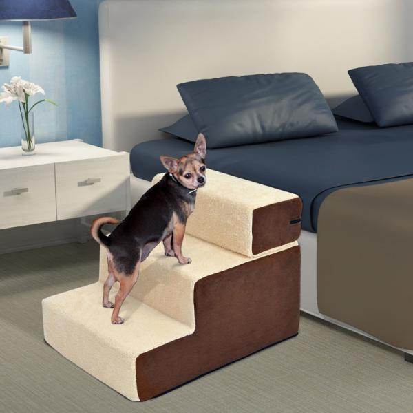 Haustiertreppe | Einstiegshilfe | 54 x 40 x 39cm | Beige - Palo24