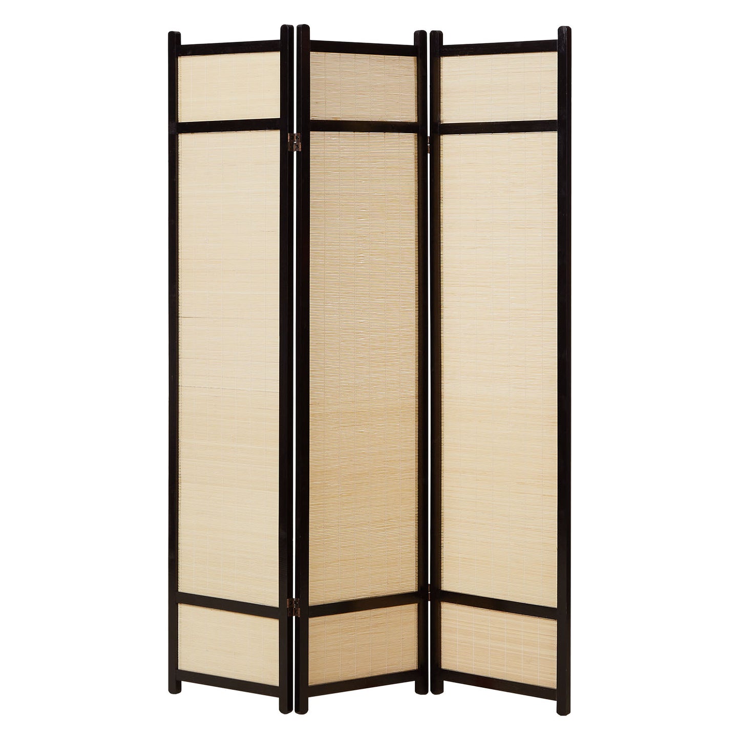 Paravent Braun Bambus Natur| 3 teilig | Holz | Raumteiler Trennwand Sichtschutz
