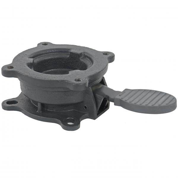 Gastronomie-Ampelschirm HWC-A96, 3x3m (Ø4,24m) schwenkbar, Polyester Alu/Stahl 23kg ~ creme mit Ständer, drehbar - Palo24