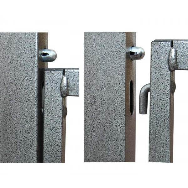 Pergola Almeria, Rundpavillon Garten Pavillon, stabiles Stahl-Gestell Ø 3m ~ rot-braun - Palo24