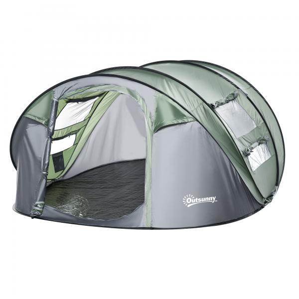 outsunny zelt Zelt für 4-5 Personen Campingzelt mit Heringen Kuppelzelt