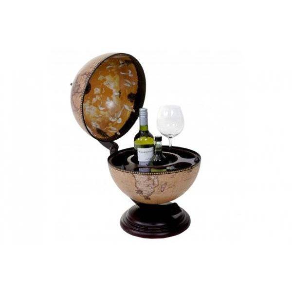 Globus Tischbar Minibar Tischbar, Weltkugel für 3 Flaschen - Palo24