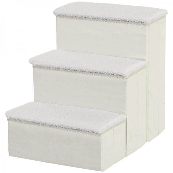 Haustiertreppe Katzentreppe Einstiegshilfe weiss - Palo24