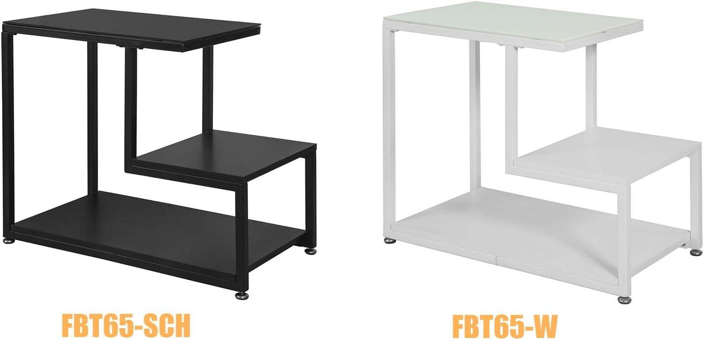 Beistelltisch | Glastisch | Couchtisch Schwarz | FBT65-SCH - Palo24