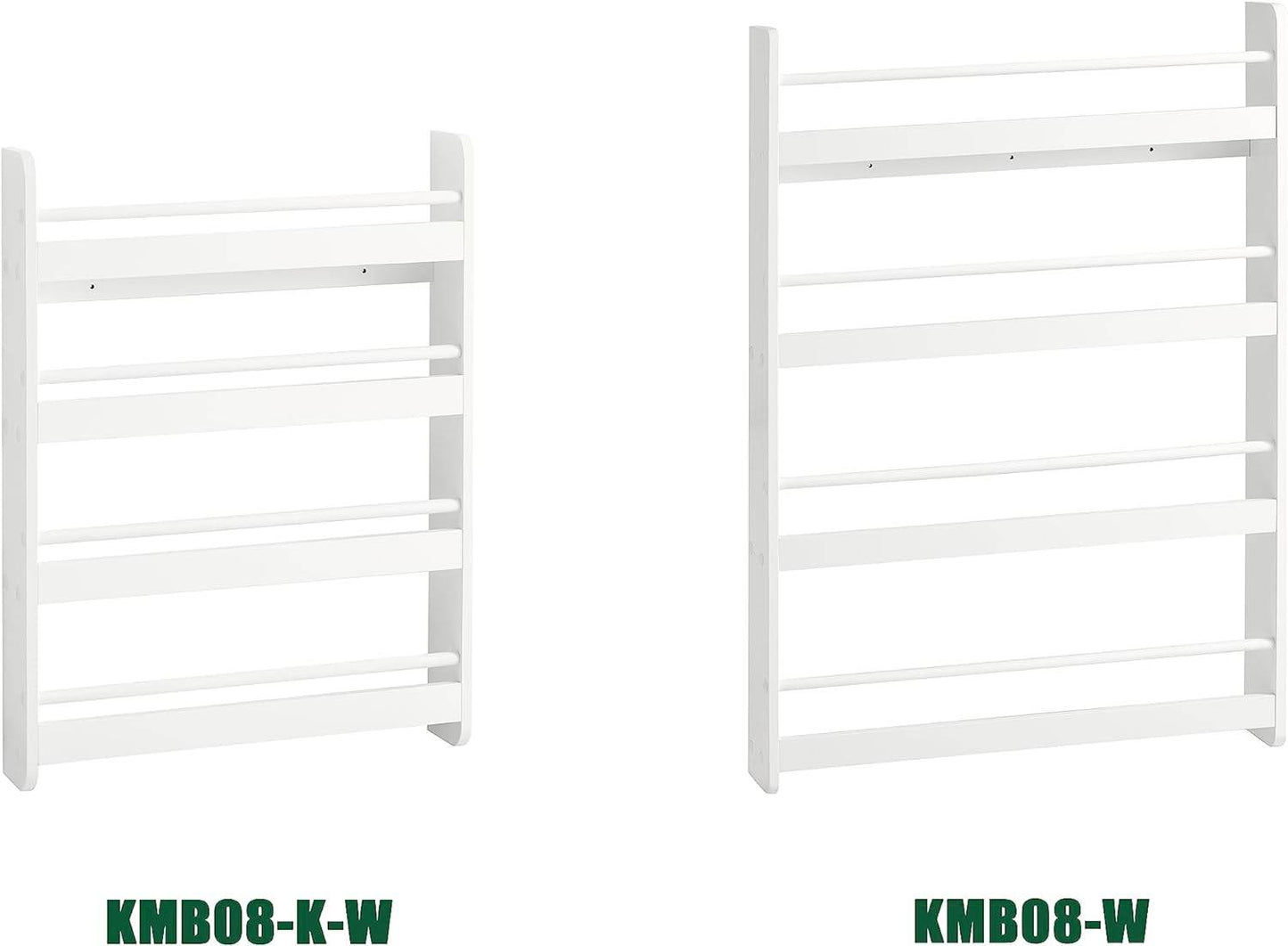 Kinder Bücherregal | Wandregal für Kinder | mit 4 Ablagen | KMB08-K-W - Palo24