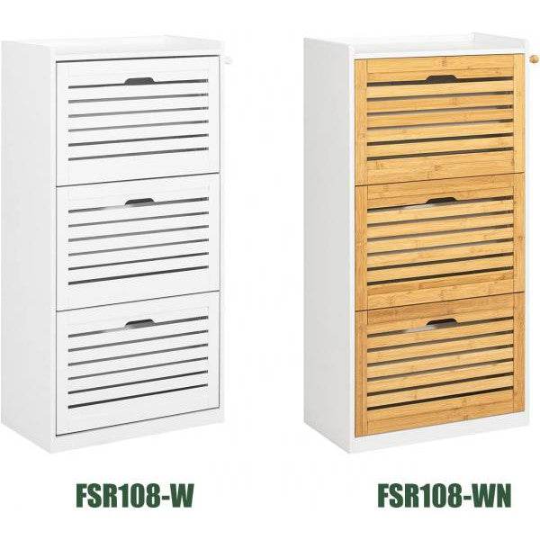 Schuhkipper | Schuhschrank Mit 3 Klappen | Schuhkommode - Palo24