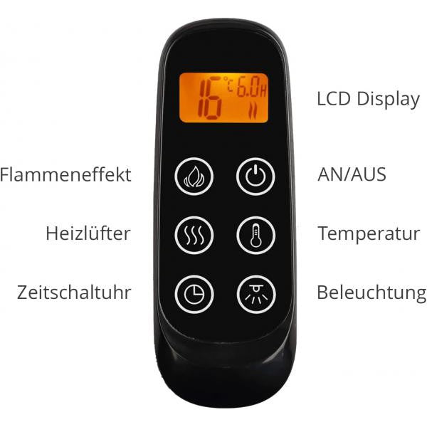 X RICHEN Elektrokamin - Elektrischer Standkamin Castor - Palo24