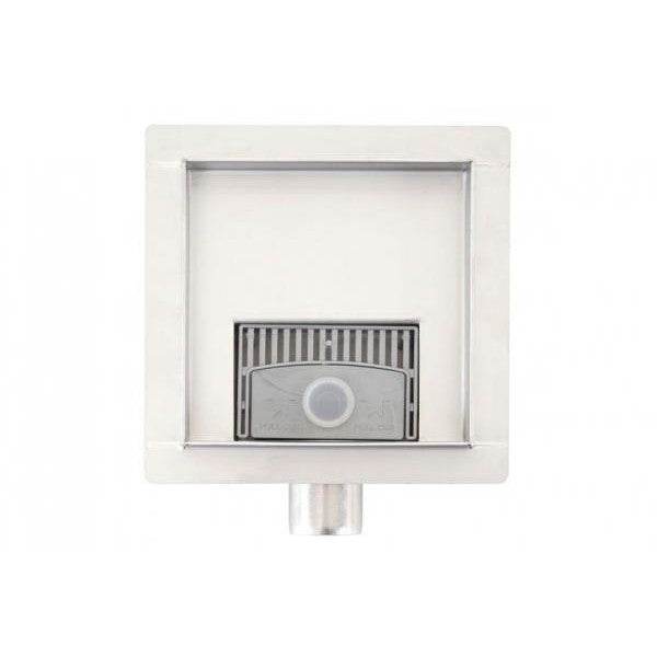 Duschablauf HWC-D95a, Bodenablauf Abflussrinne Bad, Edelstahl Siphon ~ 20x20cm - Palo24