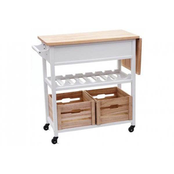 Servierwagen Küchenwagen Rollwagen Küchenhelfer Beistellwagen Teewagen - Palo24