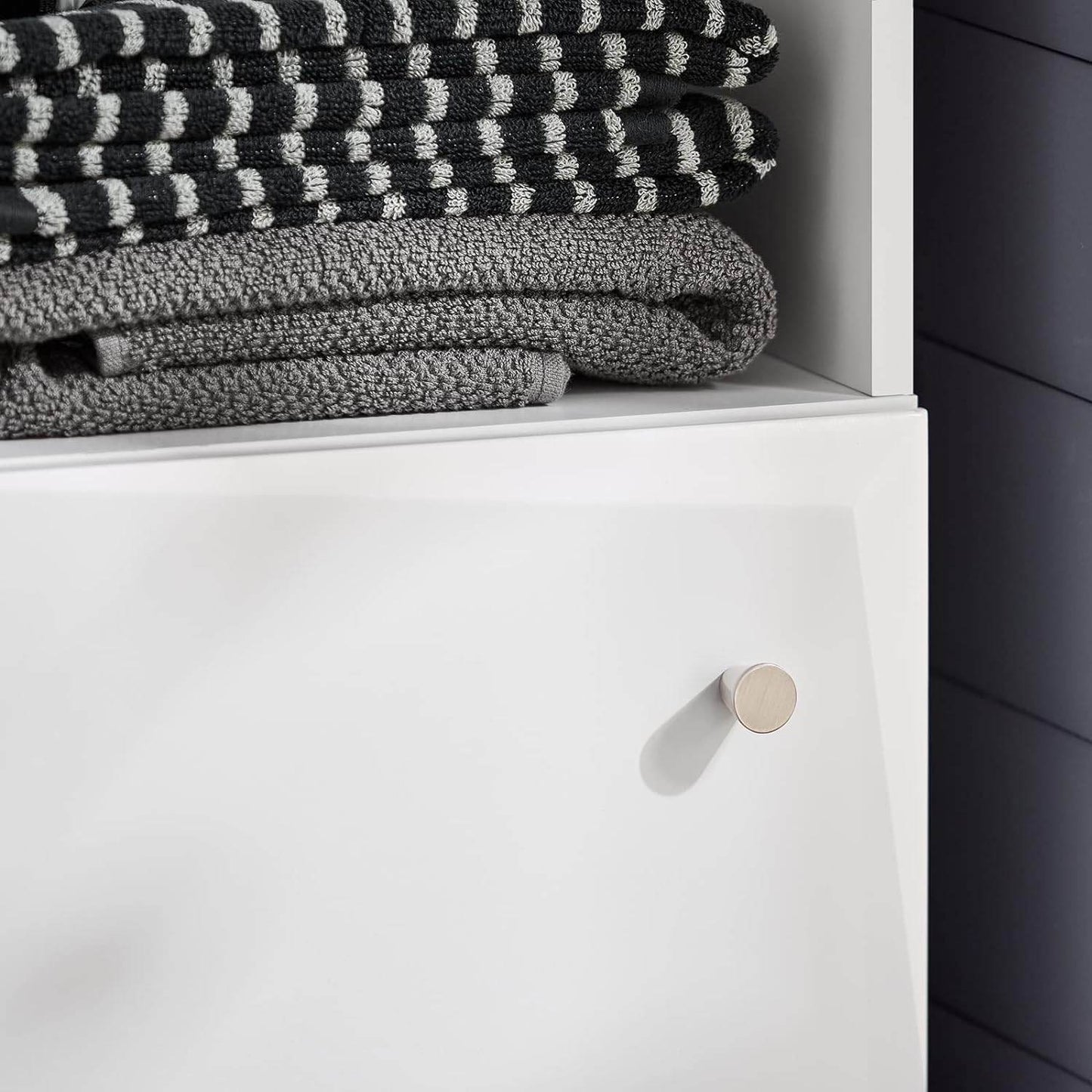 Bad Hochschrank | Badschrank | Badregal | Badmöbel Weiss BZR91-W - Palo24