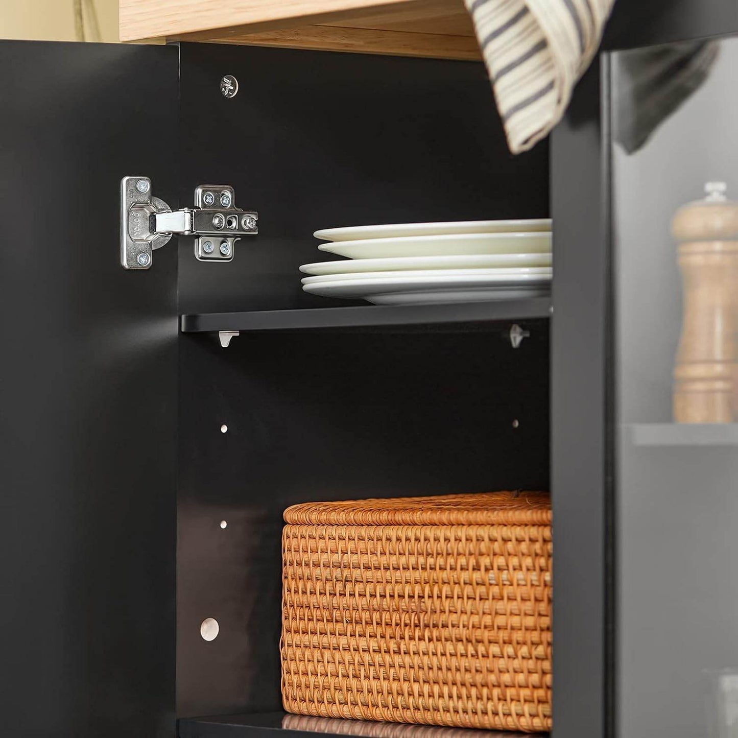 Küchenwagen | Beistellwagen | Servierwagen | Schwarz | FKW75-SCH - Palo24