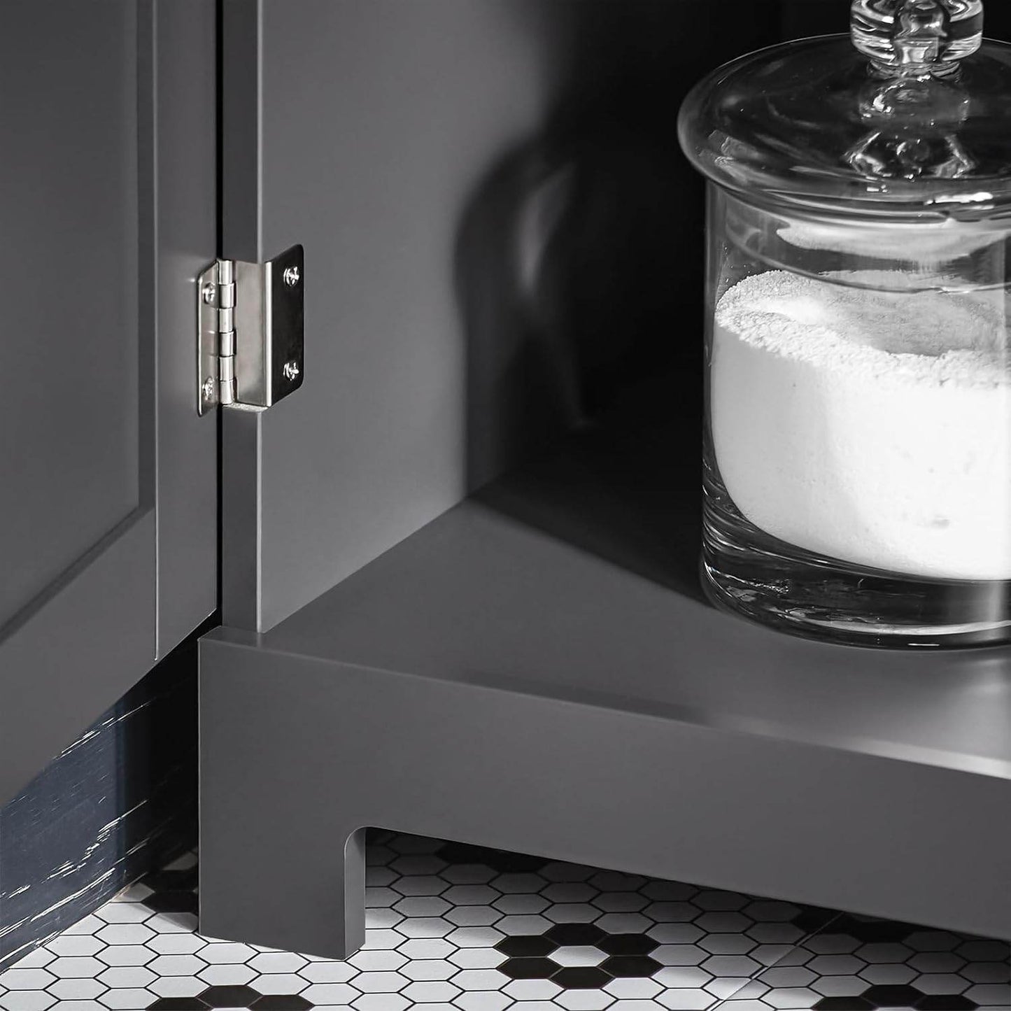 Bad Hochschrank | Badschrank | Badregal Dunkelgrau | BZR17-DG - Palo24