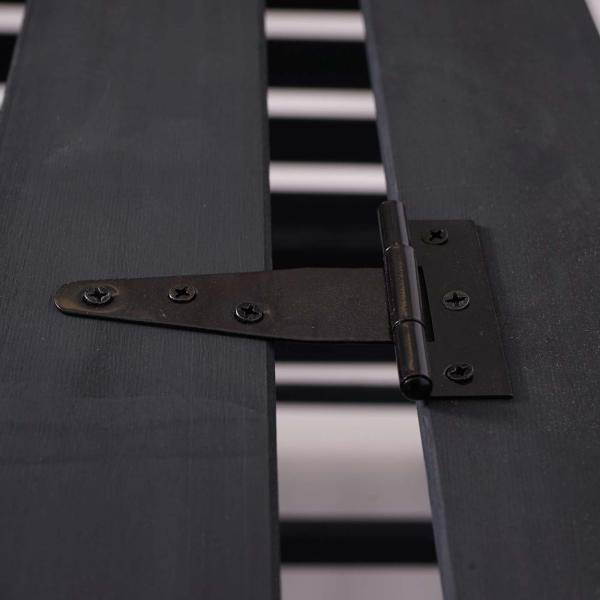 XL 1er-/2er-Mülltonnenverkleidung Erweiterung Mülltonnenbox, 114x67x97cm Massiv-Holz ~ anthrazit - Palo24