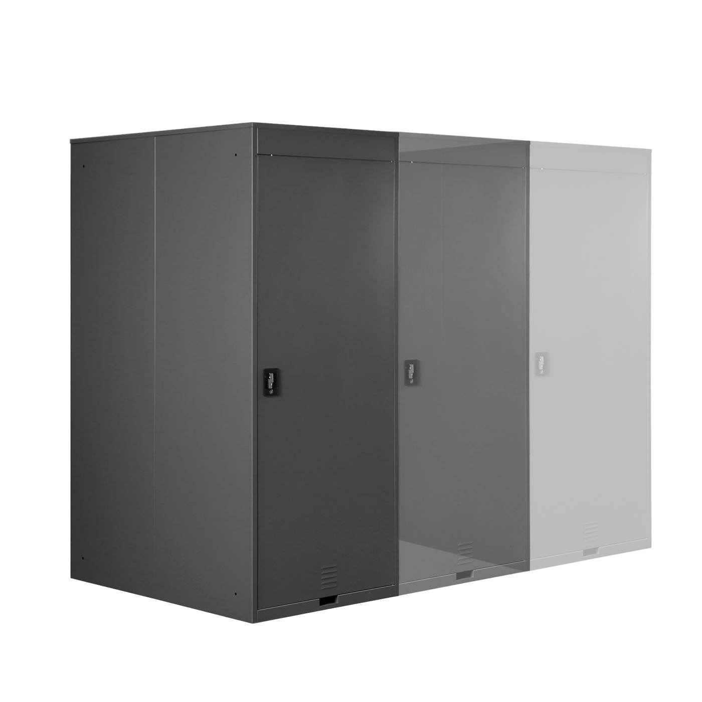 Fahrradgarage Fahrradrbox Metall ~ hellgrau - Palo24