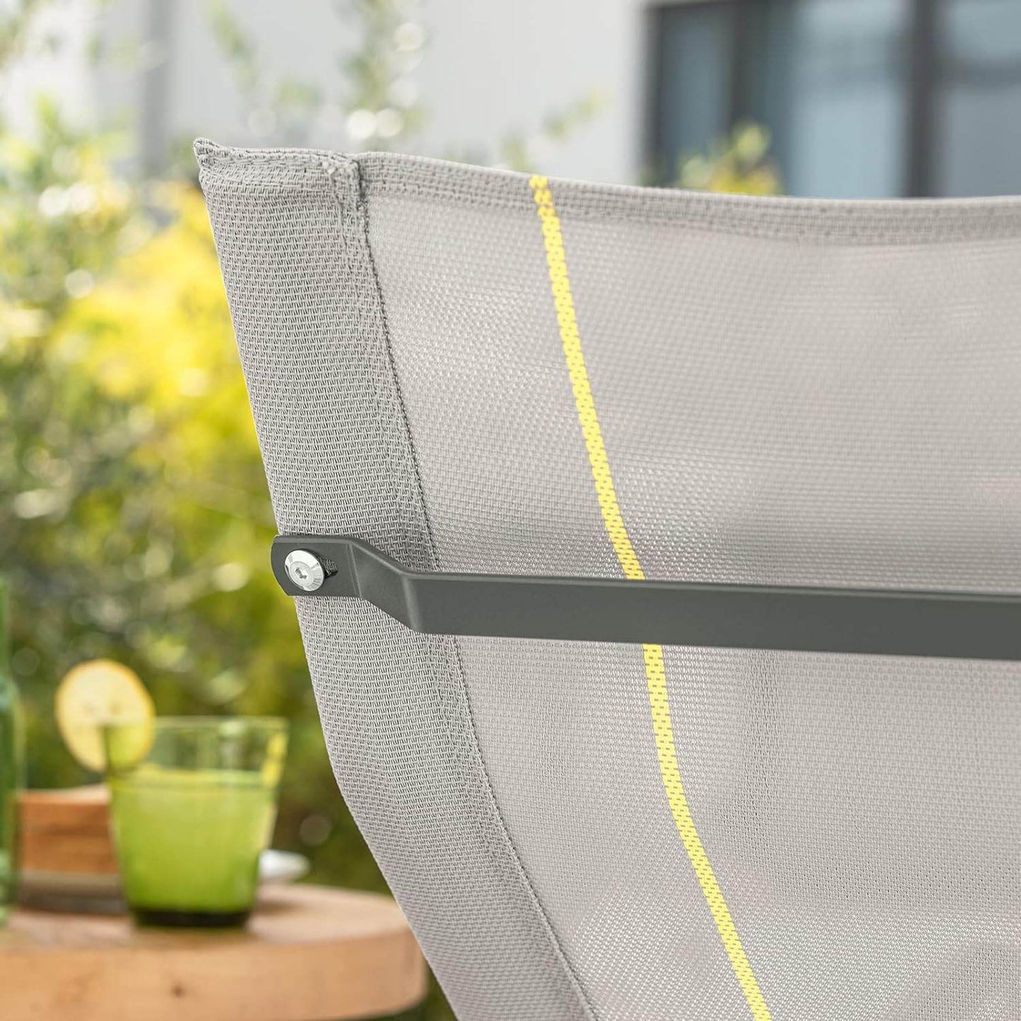 Gartenliege | Sonnenliege | Schaukelliege Hellgrau | OGS47-HG - Palo24