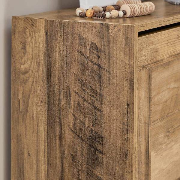 Schuhkipper Schuhschrank Mit 2 Klappen Schuhkommode Vintage - Palo24