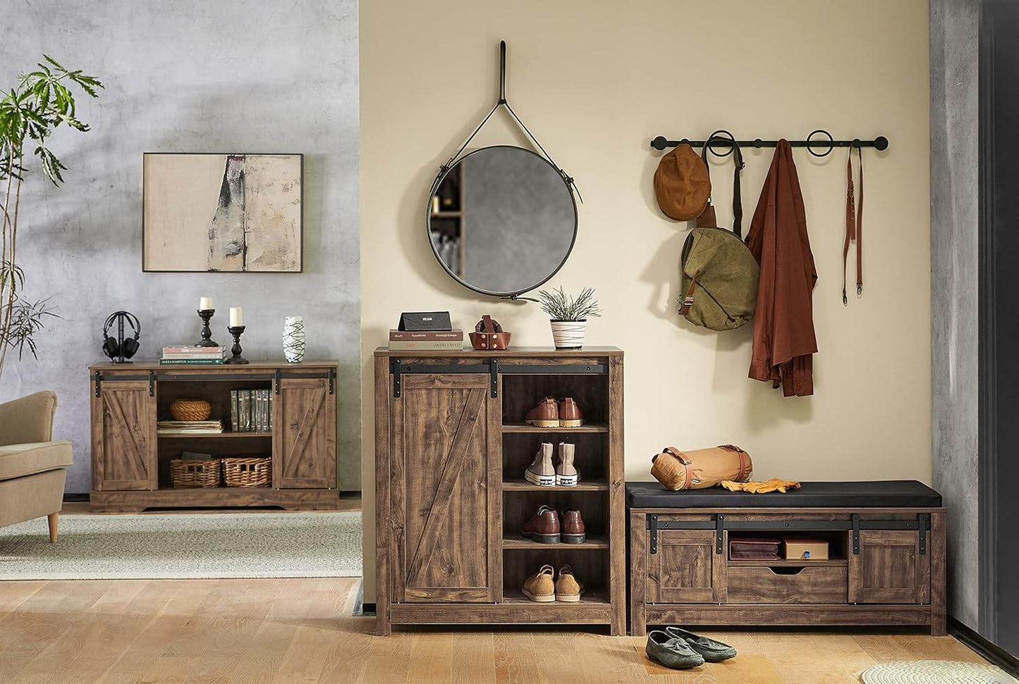 Sideboard mit Schiebetür | Kommode | Schuhschrank | Flurschrank | FSB59-N - Palo24