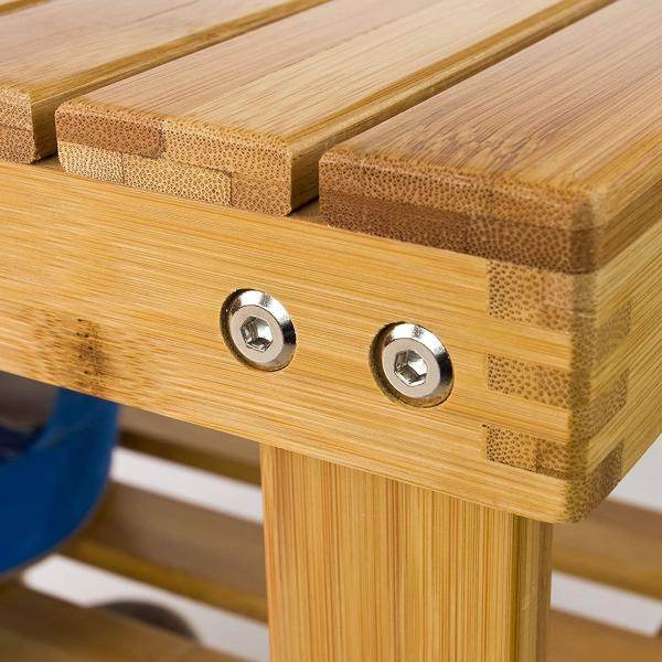 Schuhregal | Sitzbank schmal | Breit 50cm Bambus - Palo24