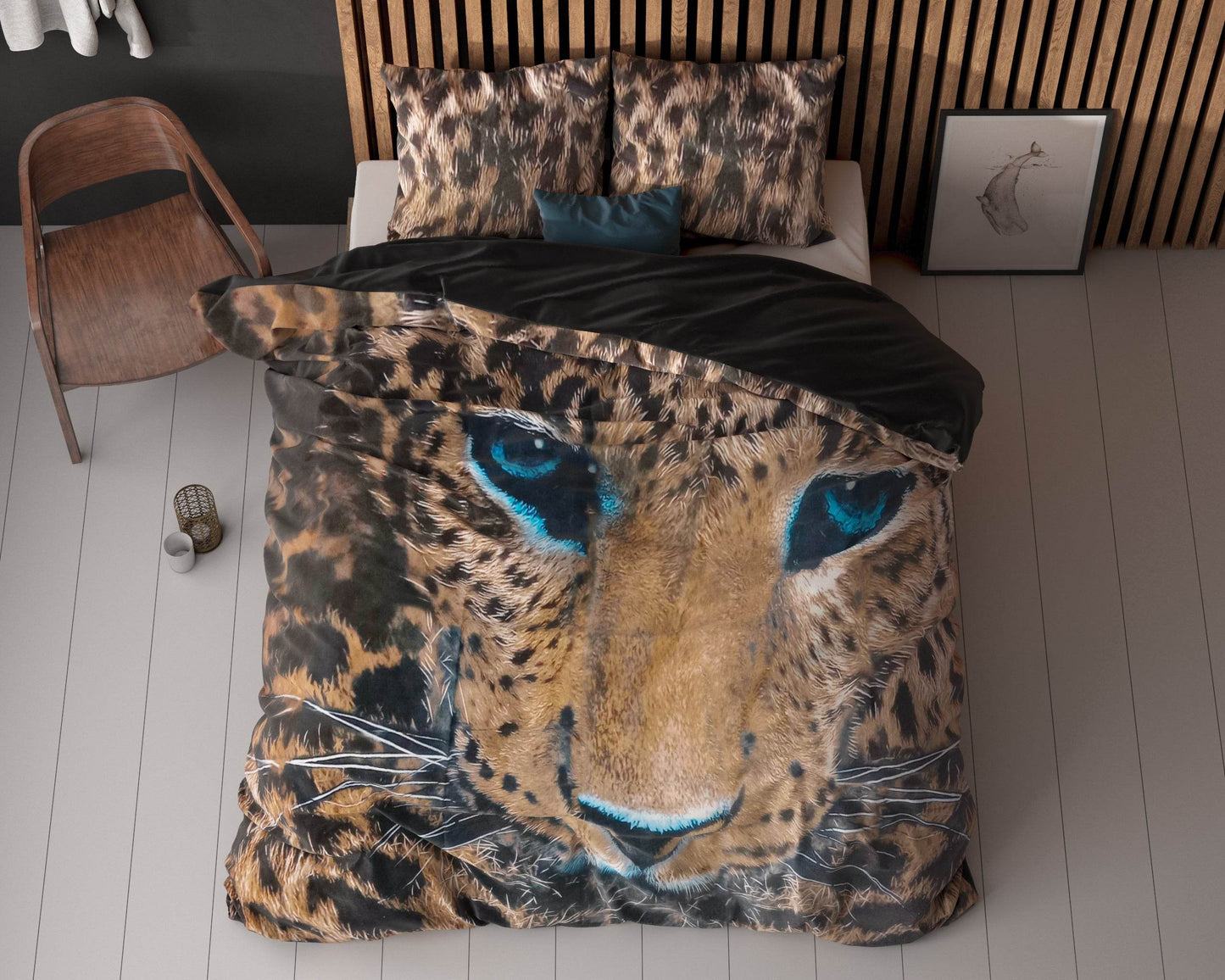 Bettbezug Gepard Taupe 135x200 cm - Palo24