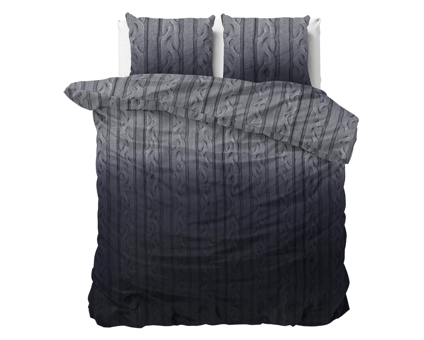 Bettbezug DH Flanel Dante Anthrazit 200 x 220 cm - Palo24