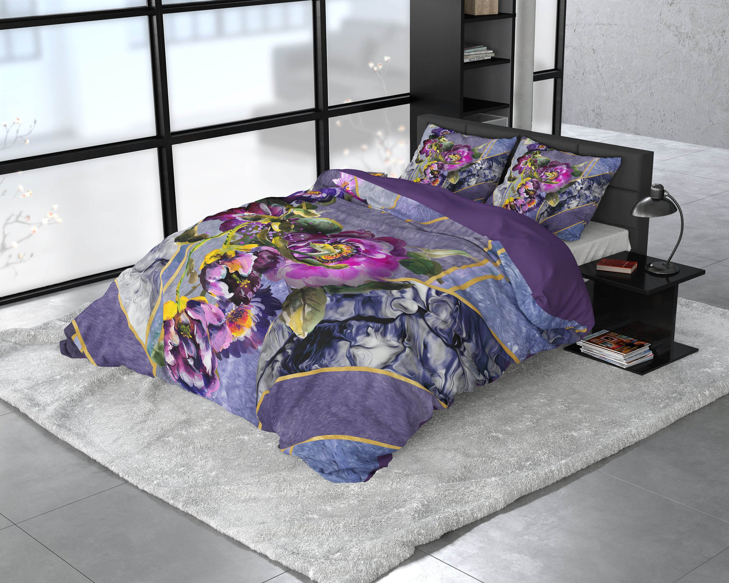 Bettbezug Kannieta Purple 140x220 cm - Palo24