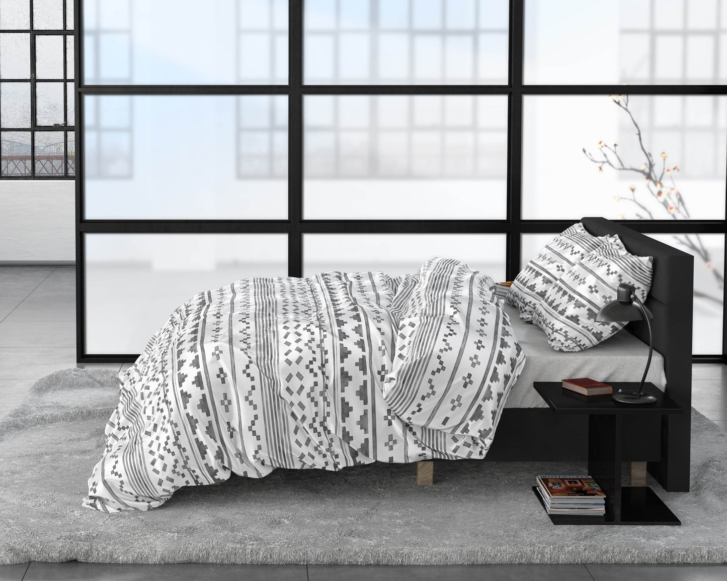 Bettbezug Scandino Weiss 140 x 220 cm - Palo24