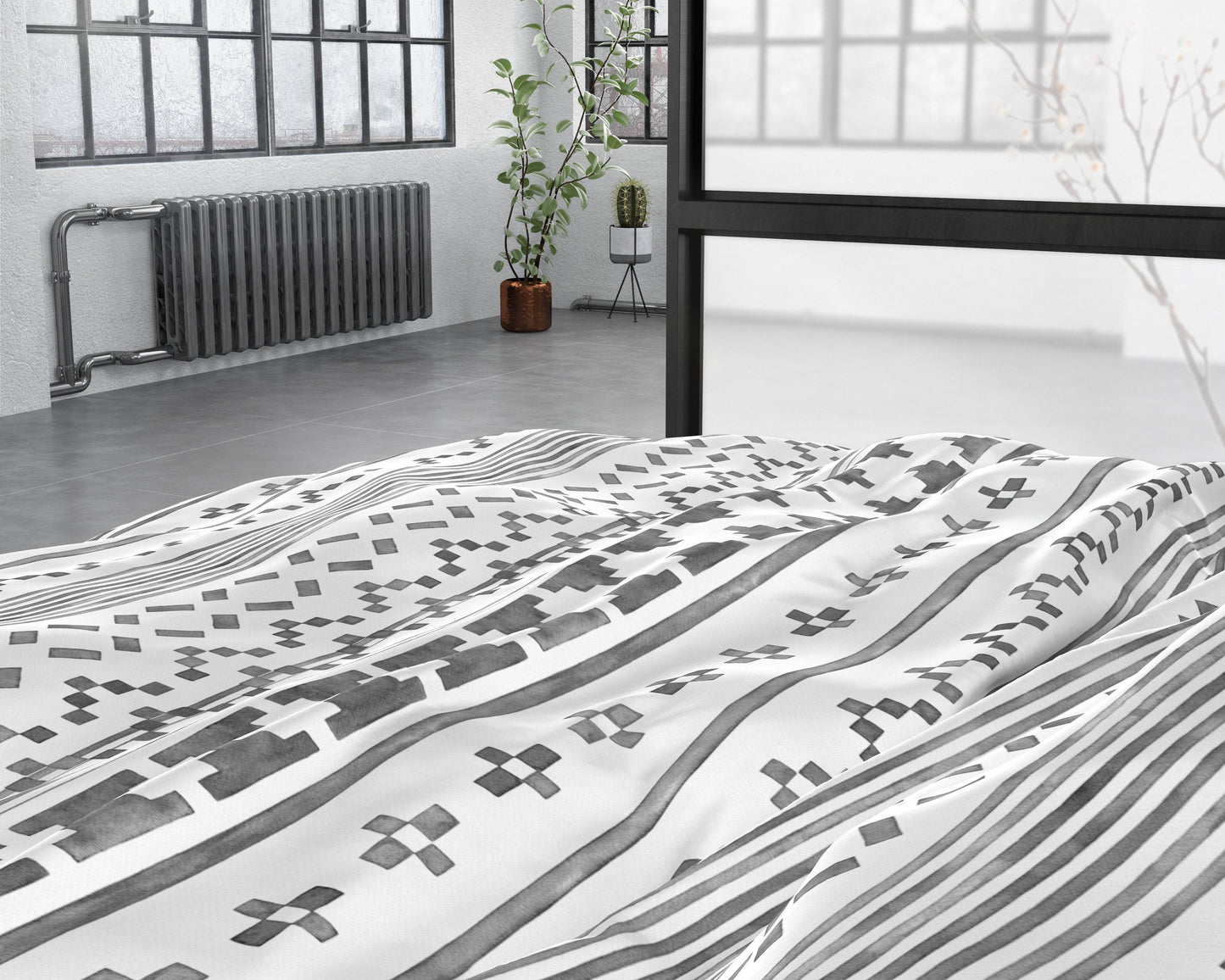 Bettbezug Scandino Weiss 200 x 220 cm - Palo24