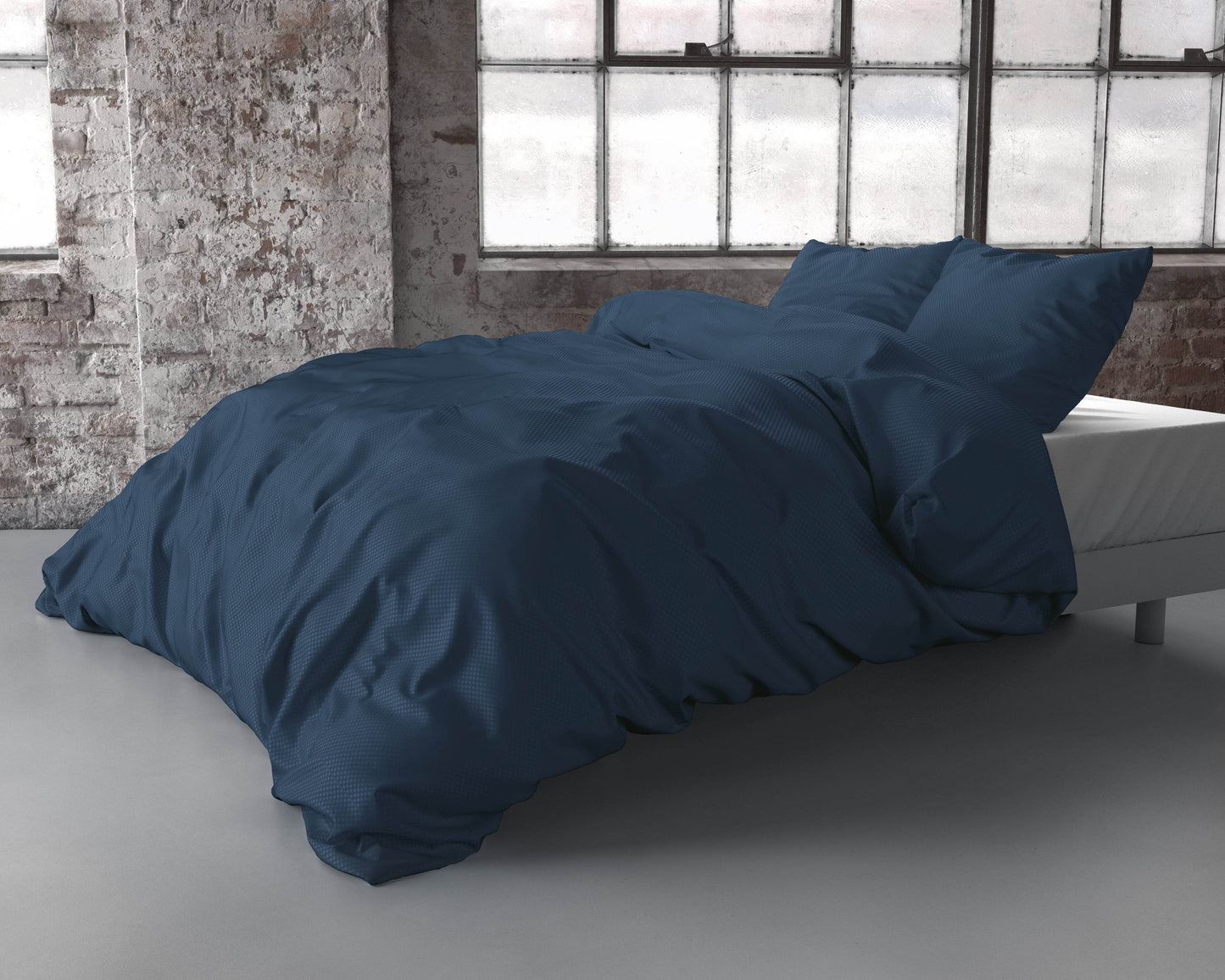 Bettbezug Satin Point Navy 140 x 220 cm - Palo24
