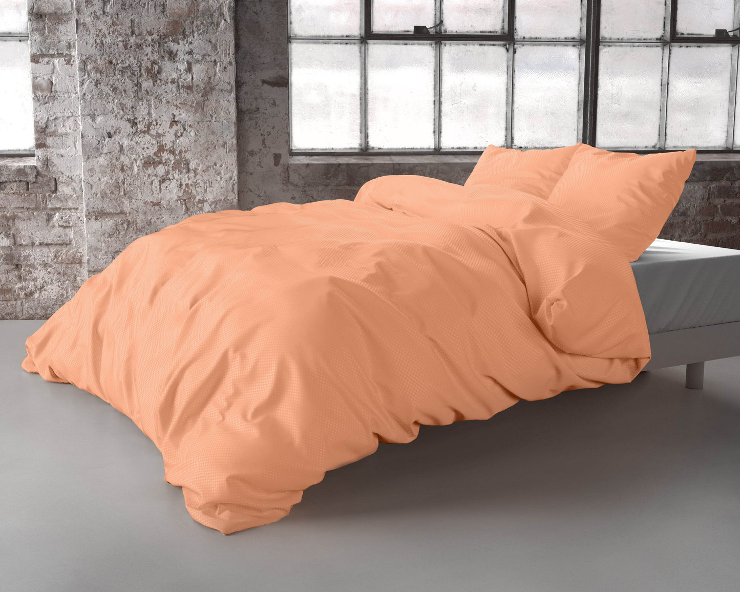Bettbezug Satin Point Pastel Orange 200 x 220 cm - Palo24