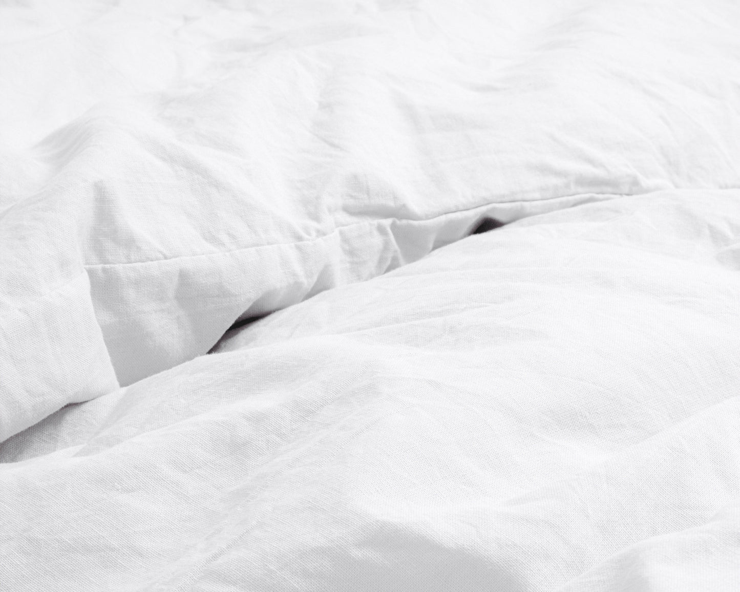 Bettbezug Stone washed White 140 x 220 cm - Palo24