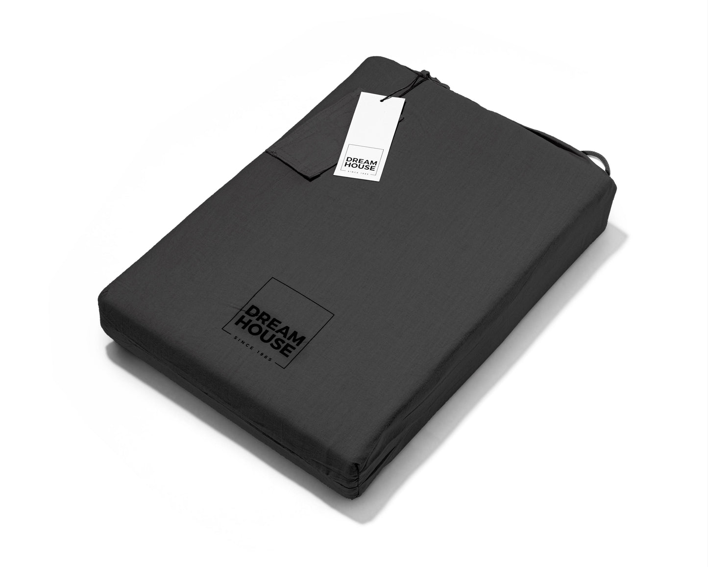 Bettbezug Stone washed Anthrazit 140 x 220 cm - Palo24