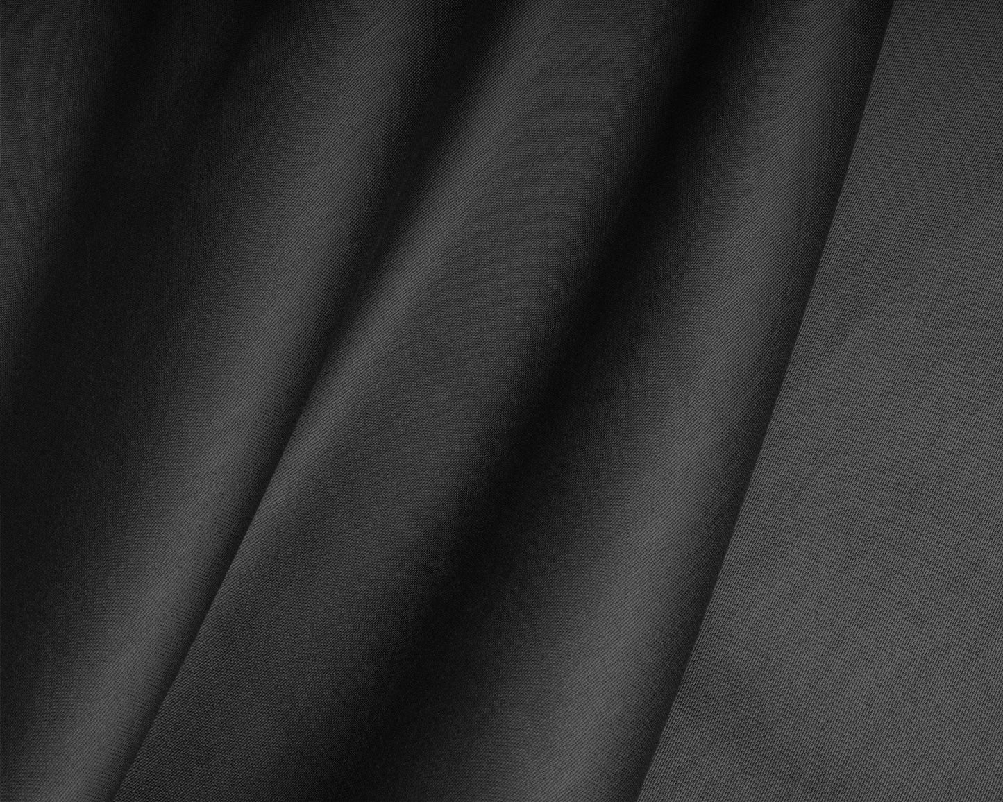 Satin Spannbettlaken Schwarz 180 x 220 cm - Palo24